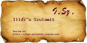 Illés Szulamit névjegykártya