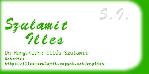 szulamit illes business card