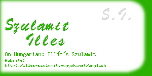 szulamit illes business card